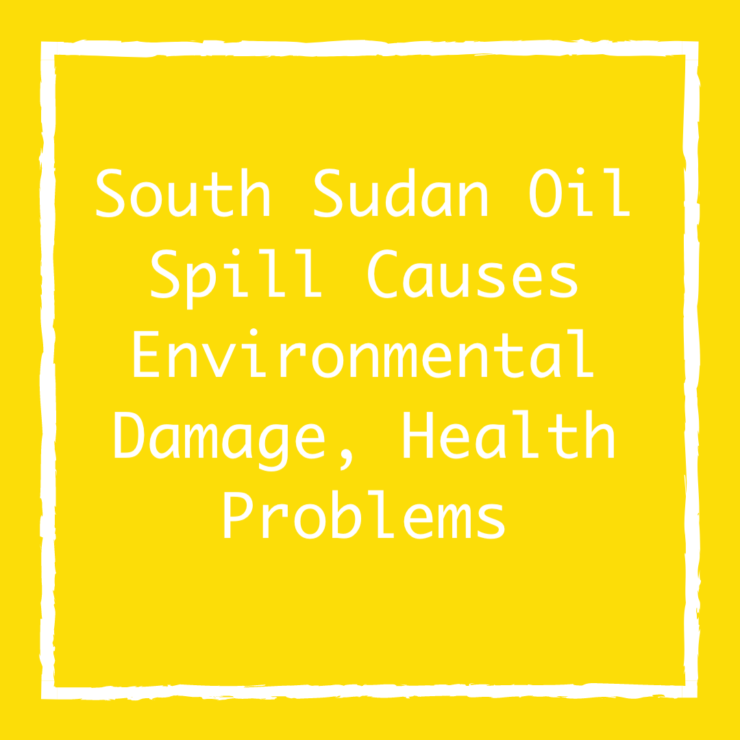 South Sudan Oil Spill Causes Environmental Damage, Health Problems