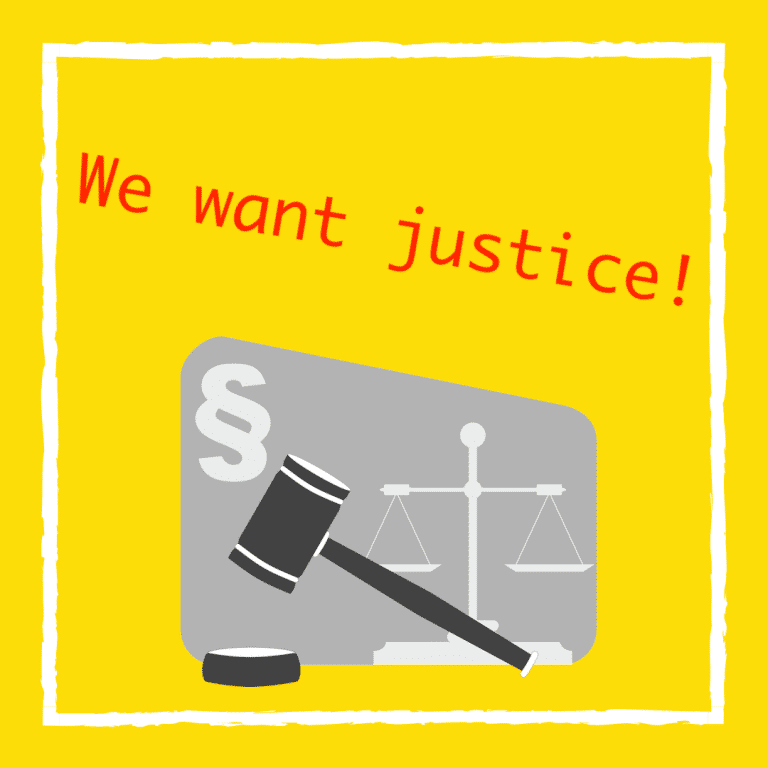 We want justice!